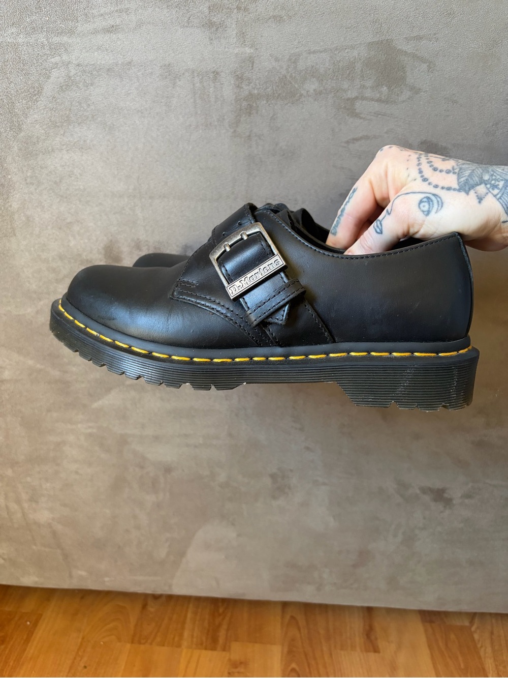 Dr. Martens 1461 Buckle Pull Up Oxford Mary Janes Size 8 Loafer